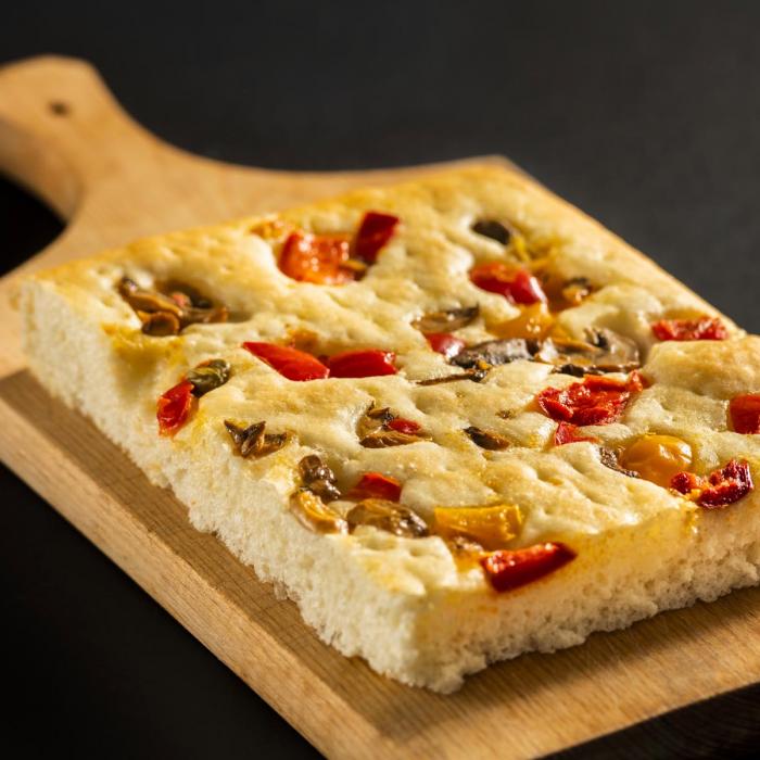 Focaccia vegetariana